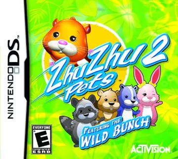 Zhu Zhu Pets 2 - Featuring the Wild Bunch (USA) (En,Fr) (NDSi Enhanced) box cover front